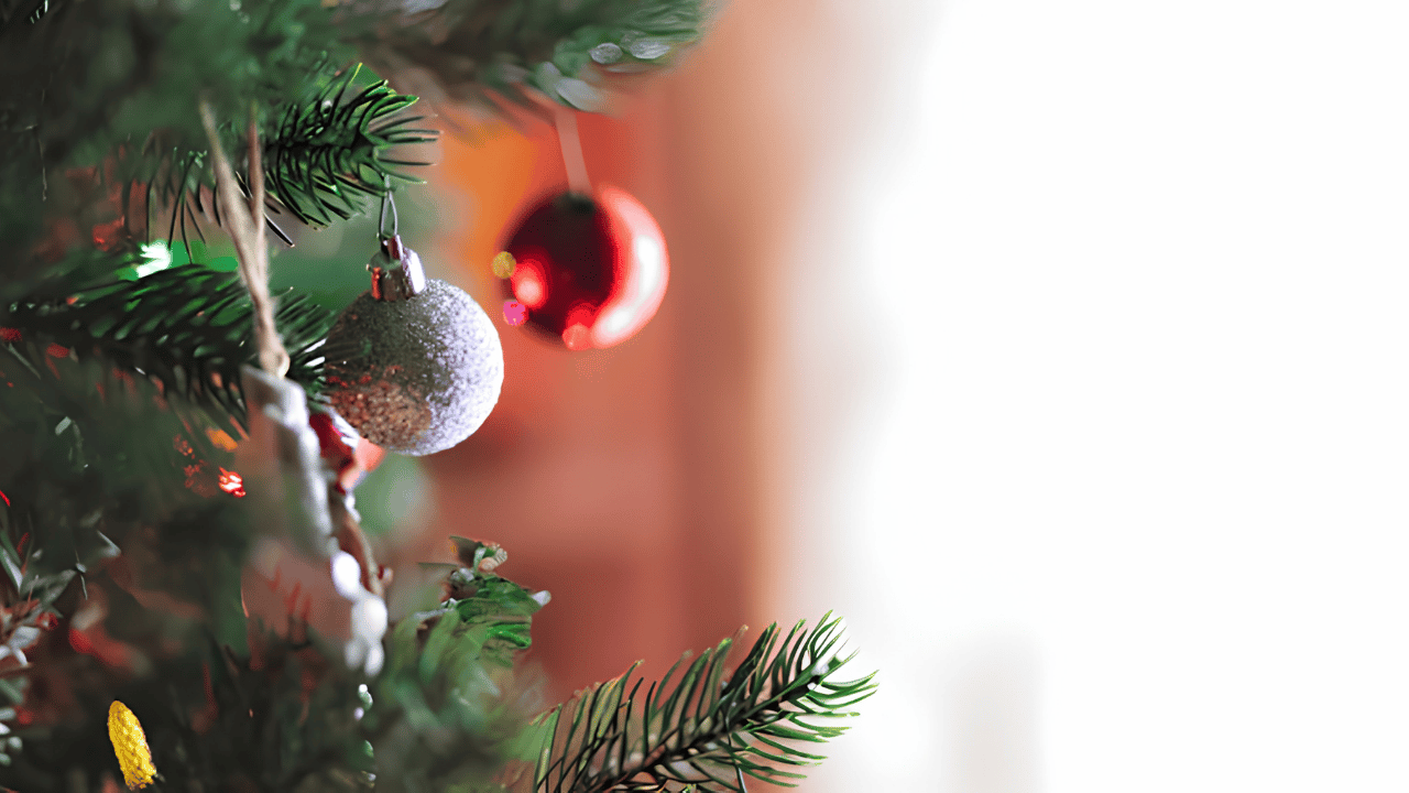 “Christmas tree decorated with festive ornaments, lights, and decorative ideas showcasing holiday home décor inspiration”