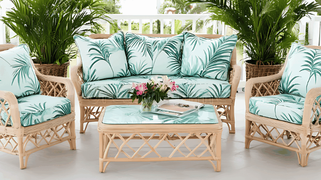 Luxury villa interior design in Cabo featuring elegant furniture choices that create a chic and modern upscale living space