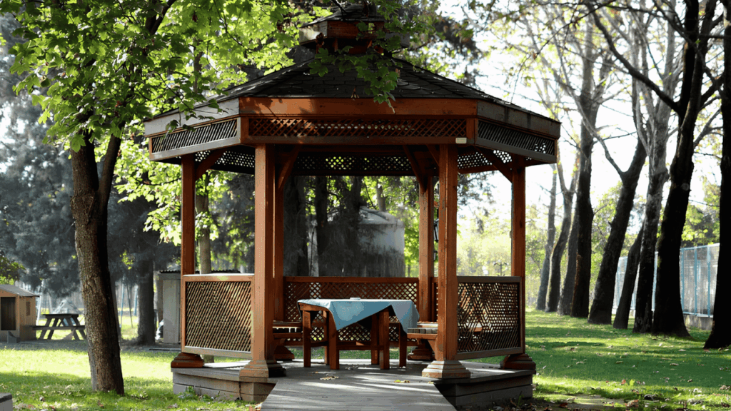 A comparison of pergola and gazebo designs highlighting different backyard outdoor shelter options.