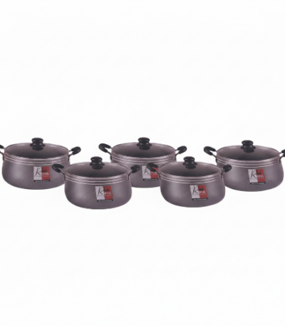 Royal Kitchen Ware Aluminium Cookware Set – 5 Pieces @HOG - Home, Office, Garden, Online Marketplace