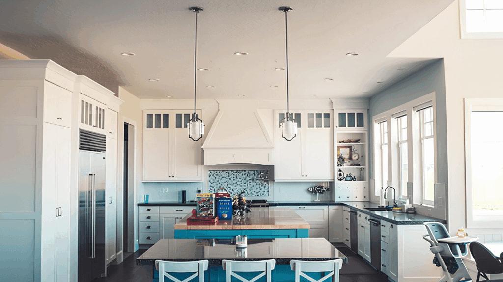 Interior design tips showcased in a stylish living space with modern furniture, balanced colors, and decorative accents