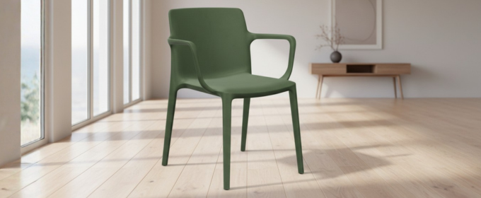 Fluit Chair with Arms - Green ACTFL16001044P18 @HOG - Home, Office, Garden, Online Marketplace