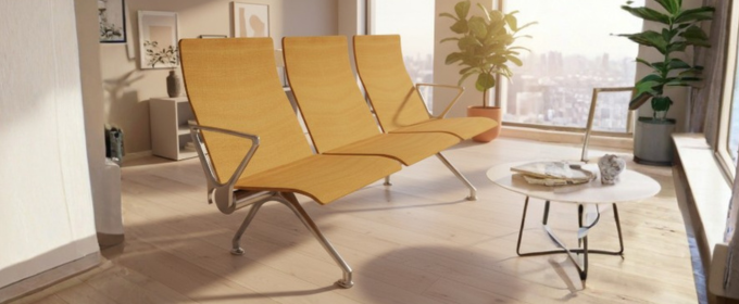 Actiu Avant 3-Seater Bench ACTAV332728 @HOG - Home, Office, Garden, Online Marketplace