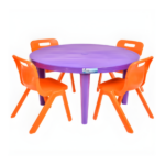 Knockout Kiddies Plastic Table + 4 Strong-S Chairs Set @HOG - Home Office Garden Online Marketplace