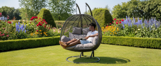 Outdoor Rattan Hanging Chair. @HOG - Home Office Garden Online Marketplace