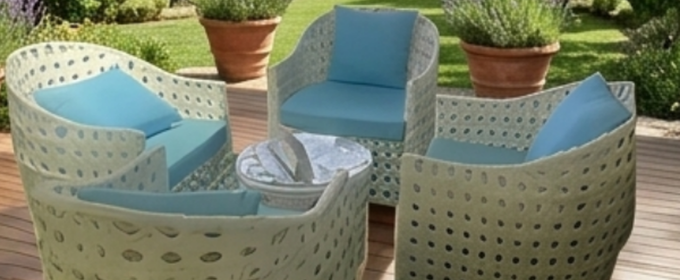 4 Pieces Outdoor Patio Rattan Chair. @HOG - Home Office Garden Online Marketplace