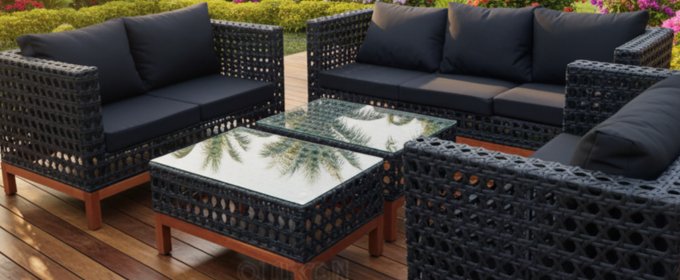 Modern Rattan Garden Set. @HOG - Home Office Garden Online Marketplace