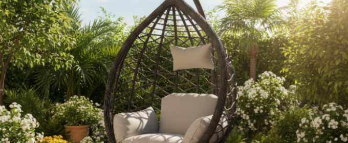 Congo Rattan Hanging Chair - 013. @HOG - Home Office Garden Online Marketplace
