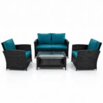 4 Pieces Outdoor Patio Rattan Chair. @HOG - Home Office Garden Online Marketplace