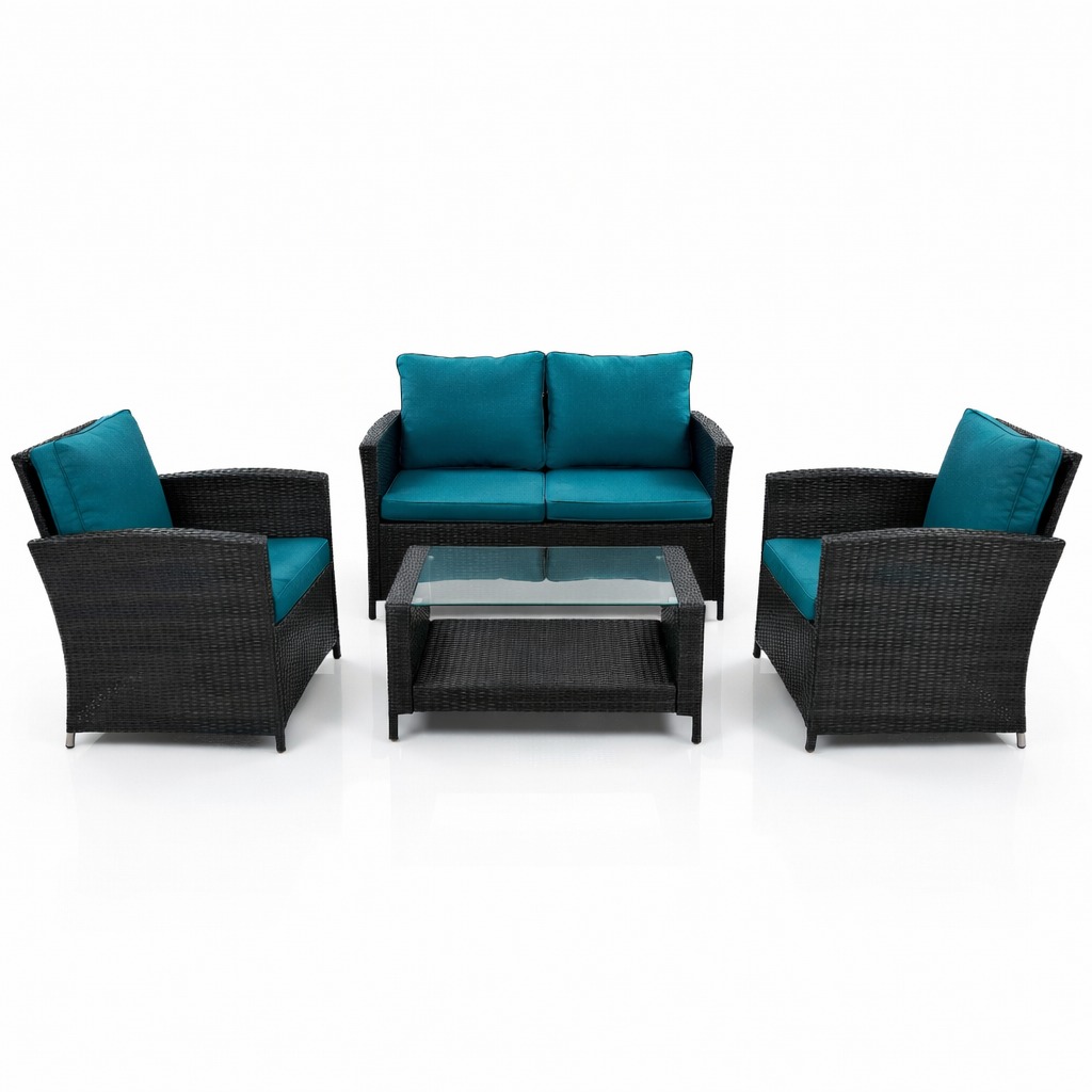4 Pieces Outdoor Patio Rattan Chair. @HOG - Home Office Garden Online Marketplace