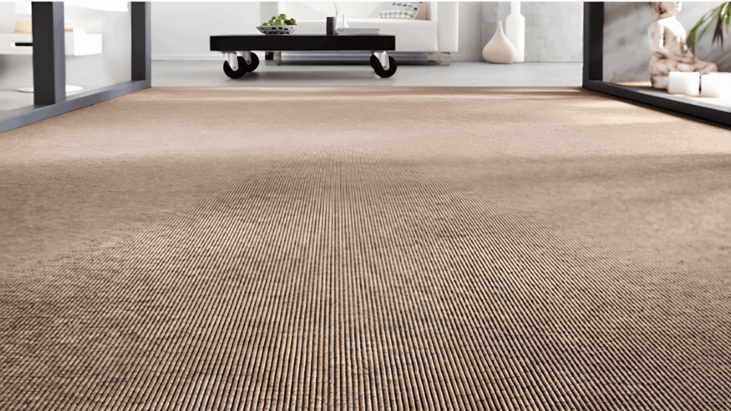 “Different carpet materials and textures displayed for home flooring selection, suitable for warm climate interiors like Dubai homes”