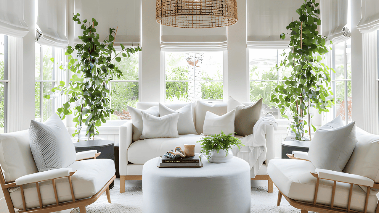 “Bright and clean home interior prepared for spring cleaning and seasonal home refresh with organized living space”