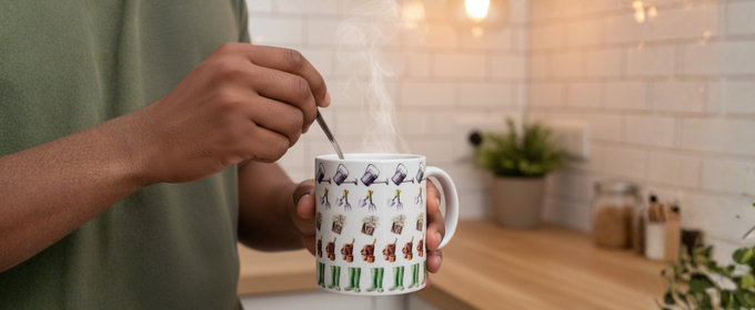 Sainsbury His Gardening Mug - 4 Set @HOG - Home, Office, Garden, Online Marketplace