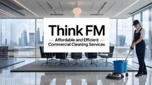 Professional commercial cleaning service team cleaning an office space to maintain hygiene and efficiency in a workplace environment.