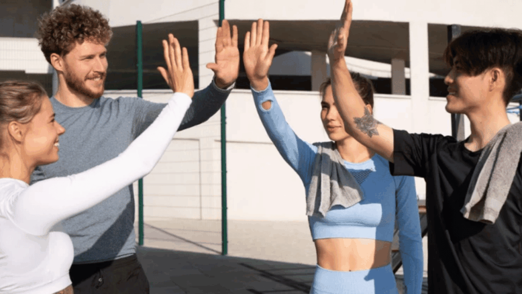 Employees engaging in corporate sports events designed to boost teamwork, wellness, and workplace motivation.