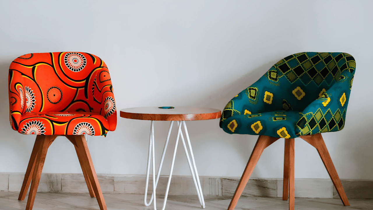 First-time homeowners exploring furniture and decor ideas including wooden crafts for a modern home