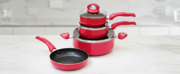 Linsan 8 Piece Aluminum Nonstick Cookware Set @HOG - Home, Office, Garden, Online Marketplace