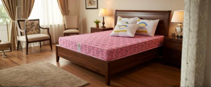 Super Flora - 758416 Mouka Mattress with 3 Pillows - L 6ft x W 7ft x H 16"(Lagos Only) @HOG - Home Office Garden Online Marketplace