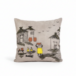 African Warli Throw Pillow (Cover + Insert) @HOG - Home, Office, Garden, Online Marketplace
