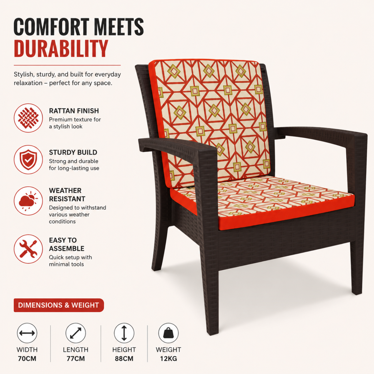 Mega Chair + Cushions @HOG - Home, Office, Garden, Online Marketplace