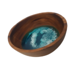 Eclectic Wood and Resin Trinket Bowl @HOG - Home, Office, Garden, Online Marketplace