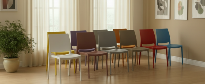 Candy Plastic Chair @HOG - Home, Office, Garden, Online Marketplace