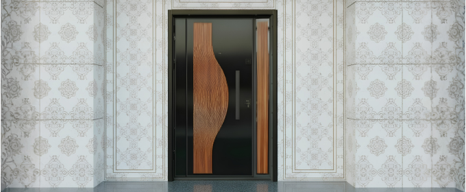 4ft Royal Embossed Luxury Security Door (AKSU4082) @HOG - Home, Office, Garden, Online Marketplace