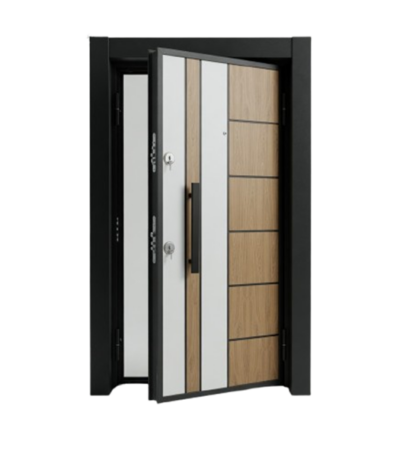 HOG Furniture fire and water-resistant Turkish security door with reinforced steel construction, advanced locking system, and modern architectural finish