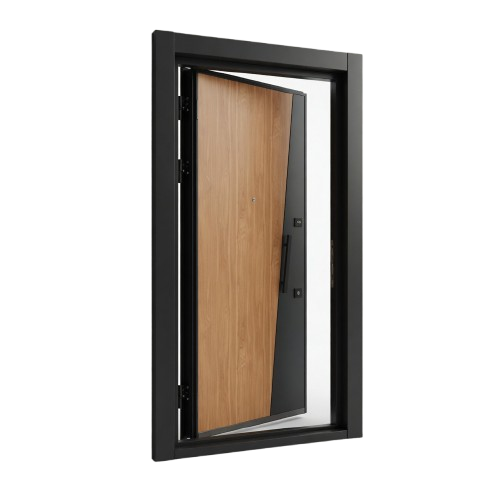 Fire and water-resistant Turkish security door with reinforced steel construction, modern locking system, and elegant contemporary finish
