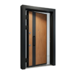 Fire and water-resistant Turkish security door with reinforced steel construction, modern locking system, and elegant contemporary finish
