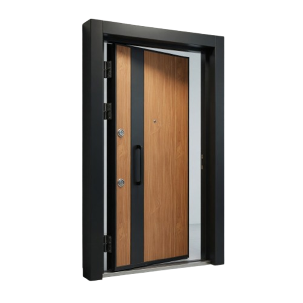 Fire and water-resistant Turkish security door with reinforced steel construction, modern locking system, and elegant contemporary finish