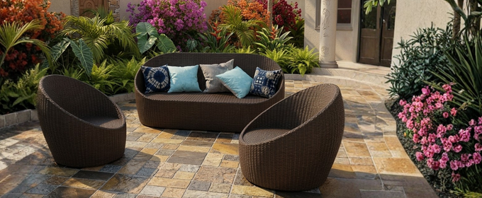 Rattan Garden Lounger 7 Seater @HOG - Home, Office, Garden, Online Marketplace