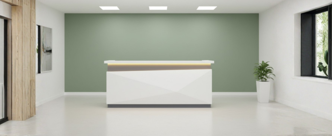 Modern Reception Desk 2 -Mtr 2000mm by 1050mm @HOG - Home, Office, Garden, Online Marketplace