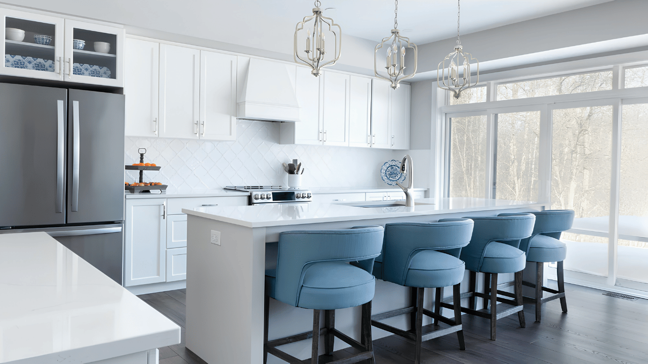 Modern kitchen interior with organized cabinetry, appliances, and functional workspace layout, illustrating how simple design fixes can reduce complexity and save time in daily cooking routines.