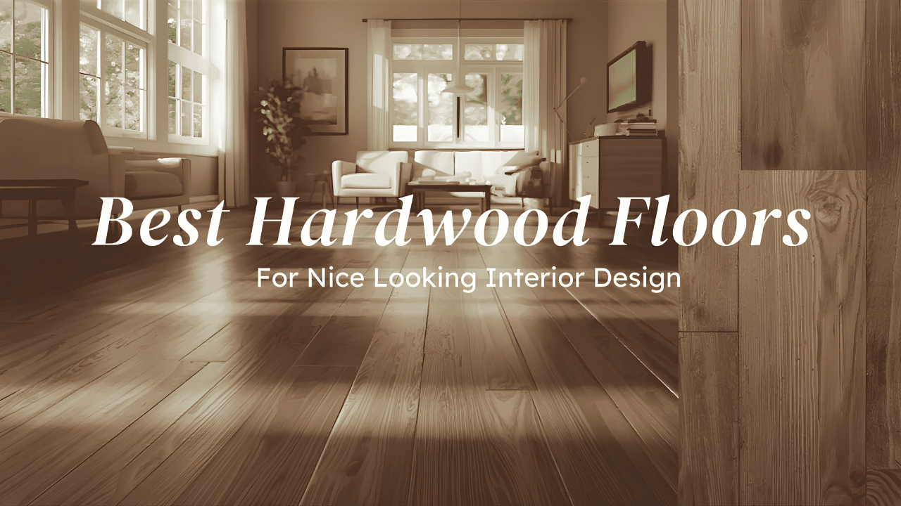 Elegant interior showcasing high-quality hardwood flooring with stylish home décor elements, emphasizing a warm and polished interior design aesthetic.