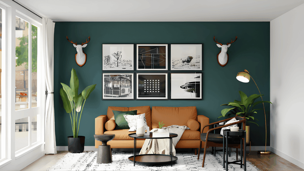 Modern interior room showing simple home improvement updates such as décor changes, lighting adjustments, and furniture arrangement to refresh the space without major renovation.
