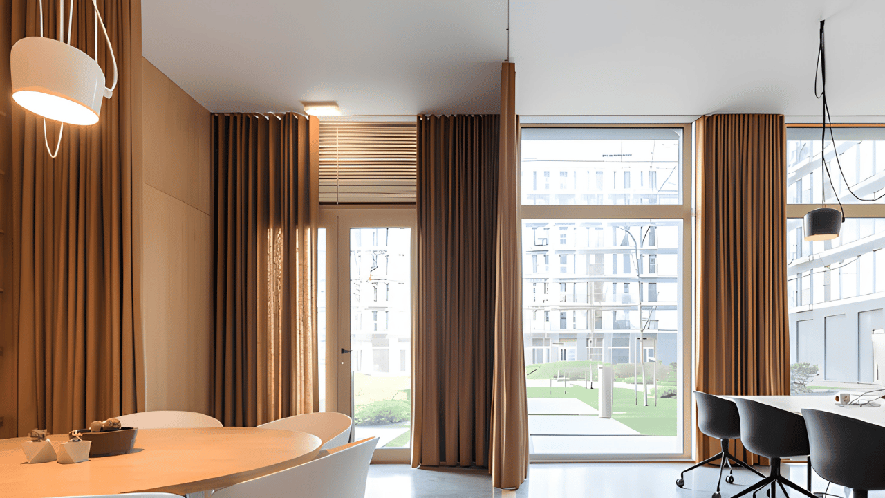 A guide showing different window curtain styles and how to choose the best curtains for home or office interiors in 2025.