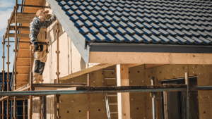 Illustration of a building structure highlighting the internal framework (“bones” of a home), emphasizing structural integrity and safety in modern construction.