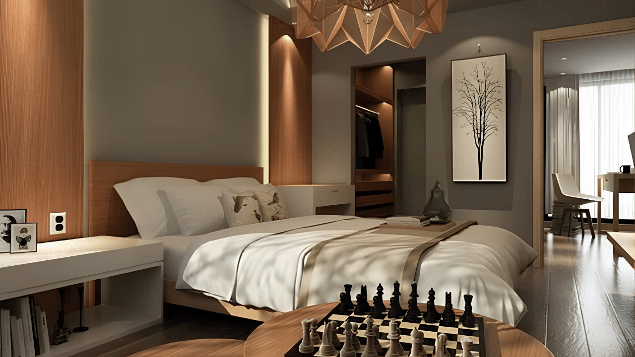A stylish bedroom interior highlighting a common decoration mistake and how to improve bedroom design for a more balanced and comfortable space.
