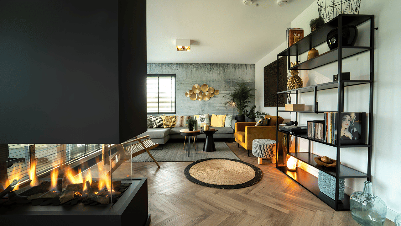 Stylish small living space showcasing smart home decor ideas designed to maximize functionality and visual appeal in compact areas.