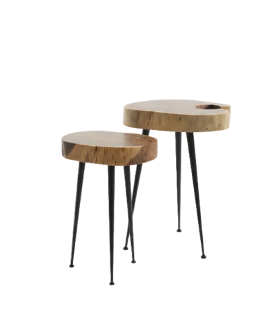 Nature Sculptured Live Edge Side Tables @HOG - Home, Office, Garden, Online Marketplace