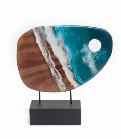 Ocean Theme Wood and Resin Décor Art Piece @HOG - Home, Office, Garden, Online Marketplace