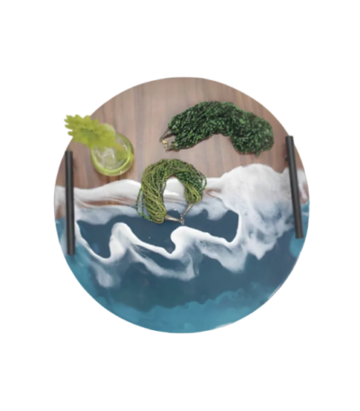 Ocean Wave Wood and Resin Décor Tray @HOG - Home, Office, Garden, Online Marketplace