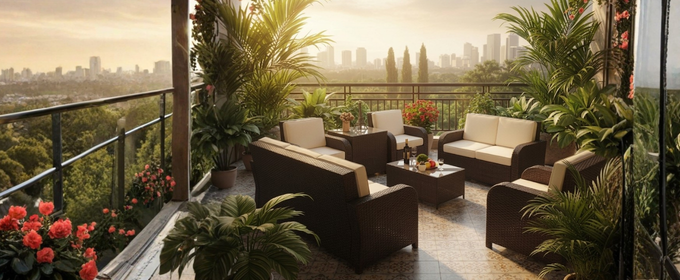 Rattan Garden Lounger 7 Seater @HOG - Home, Office, Garden, Online Marketplace