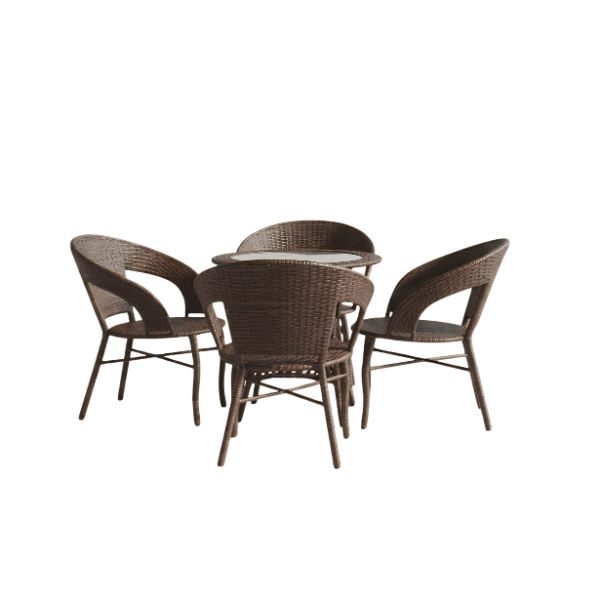 hog-furniture-outdoor-rattan-patio-table-+-4-chairs Outdoor Rattan Patio Table + 4 Chairs * @HOG - Home, Office, Garden, Online Marketplace