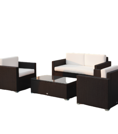 Rattan 4-Piece Cushioned Patio Furniture Set @HOG - Home, Office, Garden, Online Marketplace
