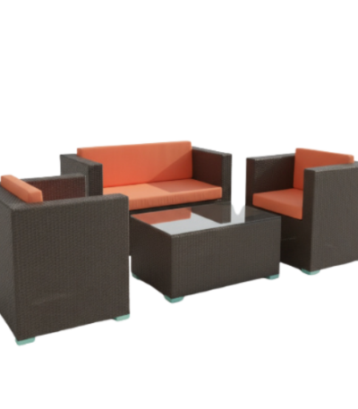 Rattan 5-Piece Cushioned Patio Furniture Set @HOG - Home, Office, Garden, Online Marketplace