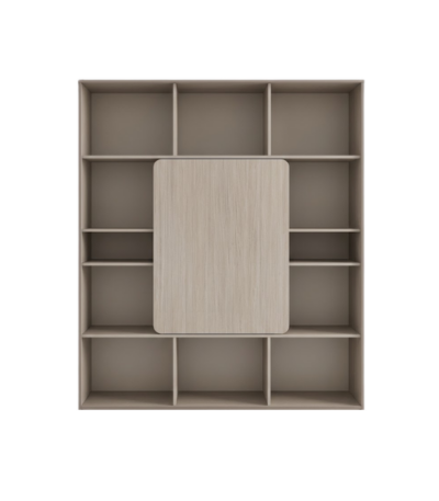 Multi-Compartment Wooden Bookshelf with Modular Grid Design @HOG - Home, Office, Garden, Online Marketplace