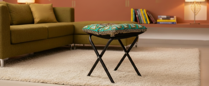 Ethnic Collapsible Footstool @HOG - Home, Office, Garden, Online Marketplace
