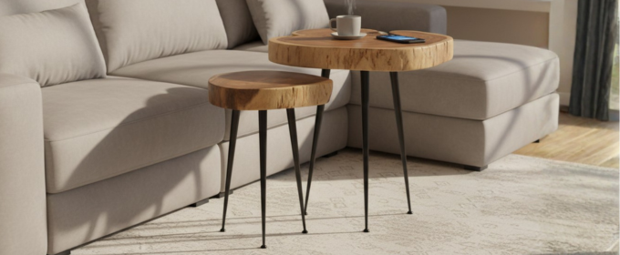 Nature Sculptured Live Edge Side Tables @HOG - Home, Office, Garden, Online Marketplace